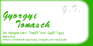 gyorgyi tomasch business card